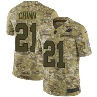 Nike Carolina Panthers #21 Jeremy Chinn Camo Youth Stitched NFL Limited 2018 Salute To Service Jersey