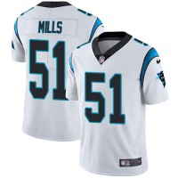 Nike Carolina Panthers #51 Sam Mills White Youth Stitched NFL Vapor Untouchable Limited Jersey