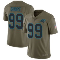 Nike Carolina Panthers #99 Kawann Short Olive Youth Stitched NFL Limited 2017 Salute to Service Jersey