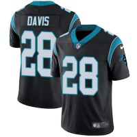 Nike Carolina Panthers #28 Mike Davis Black Team Color Youth Stitched NFL Vapor Untouchable Limited Jersey