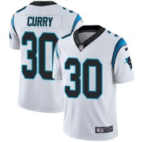 Nike Carolina Panthers #30 Stephen Curry White Youth Stitched NFL Vapor Untouchable Limited Jersey