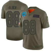 Nike Carolina Panthers #88 Greg Olsen Camo Youth Stitched NFL Limited 2019 Salute to Service Jersey