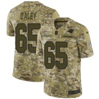 Nike Carolina Panthers #65 Dennis Daley Camo Youth Stitched NFL Limited 2018 Salute To Service Jersey