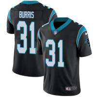 Nike Carolina Panthers #31 Juston Burris Black Team Color Youth Stitched NFL Vapor Untouchable Limited Jersey