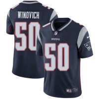 Nike New England Patriots #50 Chase Winovich Navy Blue Team Color Youth Stitched NFL Vapor Untouchable Limited Jersey