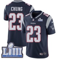 Nike New England Patriots #23 Patrick Chung Navy Blue Team Color Super Bowl LIII Bound Youth Stitched NFL Vapor Untouchable Limited Jersey