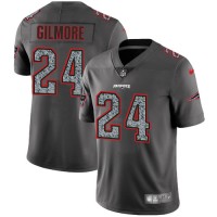 Nike New England Patriots #24 Stephon Gilmore Gray Static Youth Stitched NFL Vapor Untouchable Limited Jersey