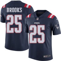 Nike New England Patriots #25 Terrence Brooks Navy Blue Youth Stitched NFL Limited Rush Jersey