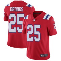 Nike New England Patriots #25 Terrence Brooks Red Alternate Youth Stitched NFL Vapor Untouchable Limited Jersey