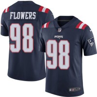 Nike New England Patriots #98 Trey Flowers Navy Blue Youth Stitched NFL Limited Rush Jersey
