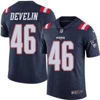 Nike New England Patriots #46 James Develin Navy Blue Youth Stitched NFL Limited Rush Jersey
