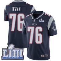 Nike New England Patriots #76 Isaiah Wynn Navy Blue Team Color Super Bowl LIII Bound Youth Stitched NFL Vapor Untouchable Limited Jersey
