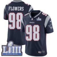 Nike New England Patriots #98 Trey Flowers Navy Blue Team Color Super Bowl LIII Bound Youth Stitched NFL Vapor Untouchable Limited Jersey