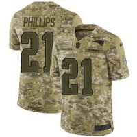 Nike New England Patriots #21 Adrian Phillips Camo Youth Stitched NFL Limited 2018 Salute To Service Jersey