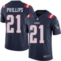 Nike New England Patriots #21 Adrian Phillips Navy Blue Youth Stitched NFL Limited Rush Jersey