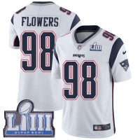 Nike New England Patriots #98 Trey Flowers White Super Bowl LIII Bound Youth Stitched NFL Vapor Untouchable Limited Jersey