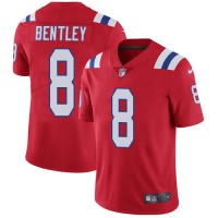 Nike New England Patriots #8 Ja'Whaun Bentley Red Alternate Youth Stitched NFL Vapor Untouchable Limited Jersey