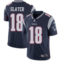 Nike New England Patriots #18 Matt Slater Navy Blue Team Color Youth Stitched NFL Vapor Untouchable Limited Jersey