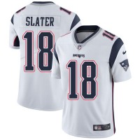 Nike New England Patriots #18 Matt Slater White Youth Stitched NFL Vapor Untouchable Limited Jersey