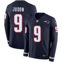 Nike New England Patriots #9 Matt Judon Navy Blue Team Color Youth Stitched NFL Limited Therma Long Sleeve Jersey