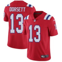 Nike New England Patriots #13 Phillip Dorsett Red Alternate Youth Stitched NFL Vapor Untouchable Limited Jersey