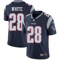 Nike New England Patriots #28 James White Navy Blue Team Color Youth Stitched NFL Vapor Untouchable Limited Jersey