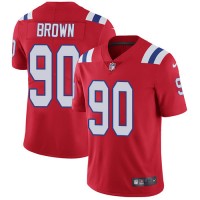 Nike New England Patriots #90 Malcom Brown Red Alternate Youth Stitched NFL Vapor Untouchable Limited Jersey