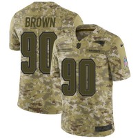 Nike New England Patriots #90 Malcom Brown Camo Youth Stitched NFL Limited 2018 Salute to Service Jersey