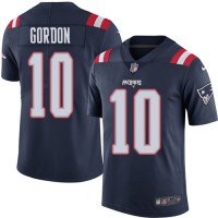 Nike New England Patriots #10 Josh Gordon Navy Blue Youth Stitched NFL Limited Rush Jersey