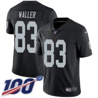 Nike Las Vegas Raiders #83 Darren Waller Black Team Color Youth Stitched NFL 100th Season Vapor Limited Jersey