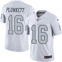 Nike Las Vegas Raiders #16 Jim Plunkett White Youth Stitched NFL Limited Rush Jersey