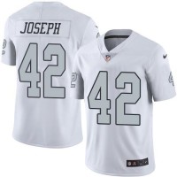 Nike Las Vegas Raiders #42 Karl Joseph White Youth Stitched NFL Limited Rush Jersey