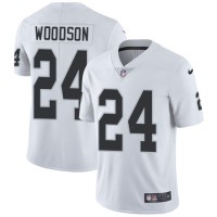 Nike Las Vegas Raiders #24 Charles Woodson White Youth Stitched NFL Vapor Untouchable Limited Jersey