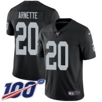 Nike Las Vegas Raiders #20 Damon Arnette Black Team Color Youth Stitched NFL 100th Season Vapor Untouchable Limited Jersey