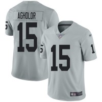 Nike Las Vegas Raiders #15 Nelson Agholor Silver Youth Stitched NFL Limited Inverted Legend Jersey