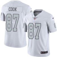 Nike Las Vegas Raiders #87 Jared Cook White Youth Stitched NFL Limited Rush Jersey