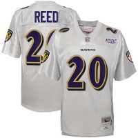 Youth Baltimore Baltimore Ravens #20 Ed Reed Mitchell & Ness Platinum NFL 100 Retired Player Legacy Jersey