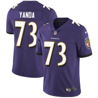 Nike Baltimore Ravens #73 Marshal Yanda Purple Team Color Youth Stitched NFL Vapor Untouchable Limited Jersey