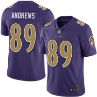 Nike Baltimore Ravens #89 Mark Andrews Purple Youth Stitched NFL Limited Rush Jersey