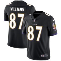Nike Baltimore Ravens #87 Maxx Williams Black Alternate Youth Stitched NFL Vapor Untouchable Limited Jersey
