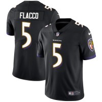Nike Baltimore Ravens #5 Joe Flacco Black Alternate Youth Stitched NFL Vapor Untouchable Limited Jersey