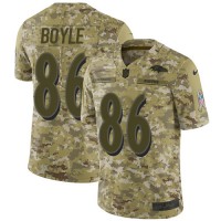 Nike Baltimore Ravens #86 Nick Boyle Camo Youth Stitched NFL Limited 2018 Salute To Service Jersey