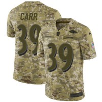 Nike Baltimore Ravens #39 Brandon Carr Camo Youth Stitched NFL Limited 2018 Salute To Service Jersey