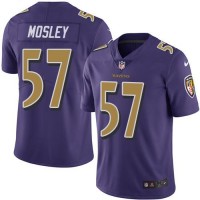 Nike Baltimore Ravens #57 C.J. Mosley Purple Youth Stitched NFL Limited Rush Jersey