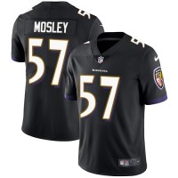 Nike Baltimore Ravens #57 C.J. Mosley Black Alternate Youth Stitched NFL Vapor Untouchable Limited Jersey