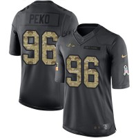 Nike Baltimore Ravens #96 Domata Peko Sr Black Youth Stitched NFL Limited 2016 Salute to Service Jersey