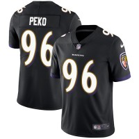 Nike Baltimore Ravens #96 Domata Peko Sr Black Alternate Youth Stitched NFL Vapor Untouchable Limited Jersey