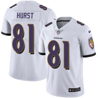 Nike Baltimore Ravens #81 Hayden Hurst White Youth Stitched NFL Vapor Untouchable Limited Jersey