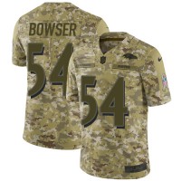 Nike Baltimore Ravens #54 Tyus Bowser Camo Youth Stitched NFL Limited 2018 Salute to Service Jersey