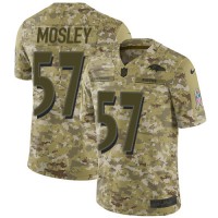 Nike Baltimore Ravens #57 C.J. Mosley Camo Youth Stitched NFL Limited 2018 Salute to Service Jersey